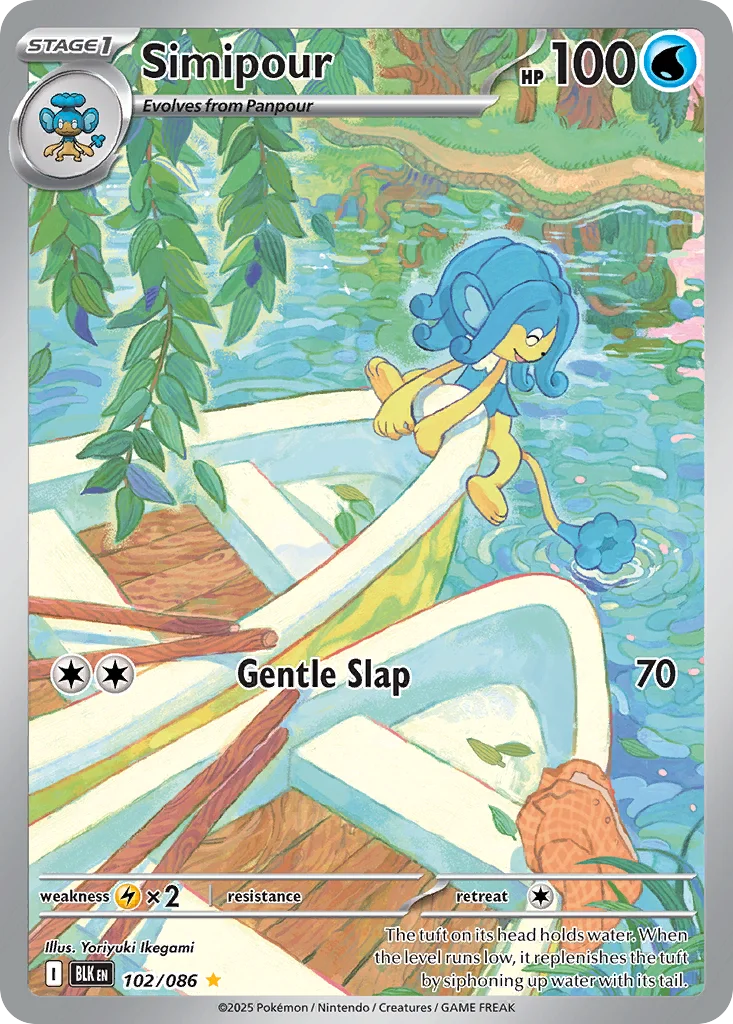 Simipour Pokemon card