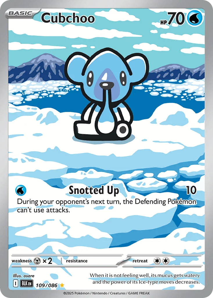 Cubchoo Pokemon card