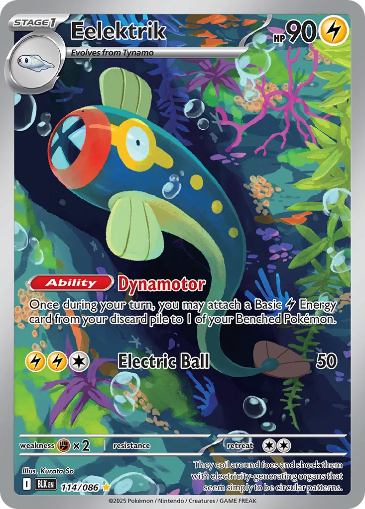 Eelektrik Pokemon card