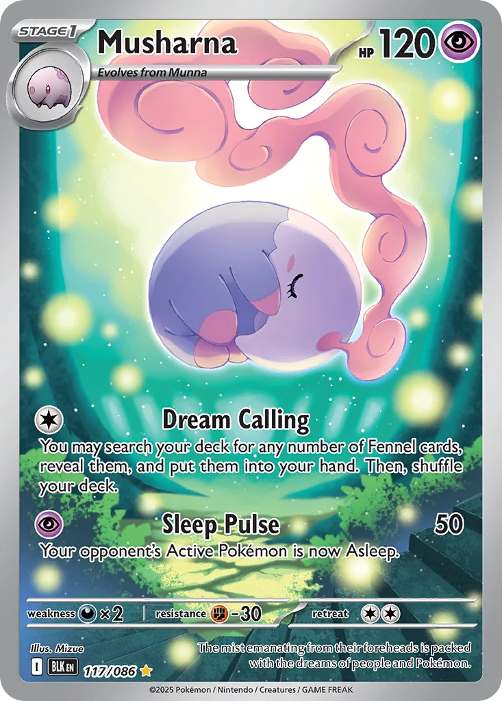 Musharna Pokemon card