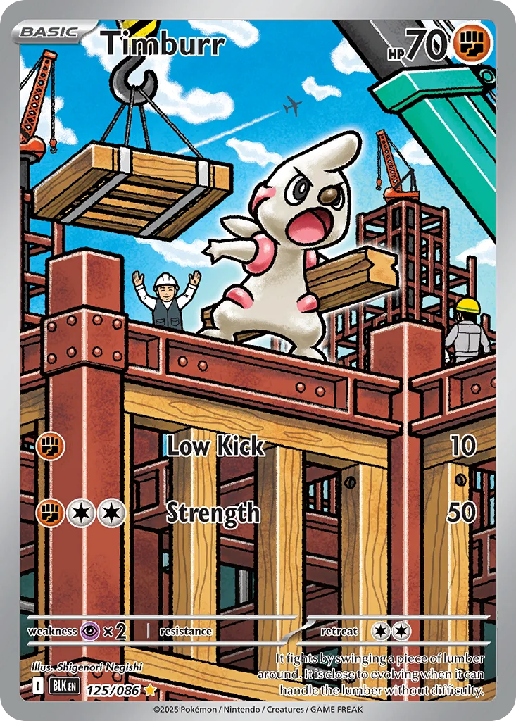 Timburr Pokemon card