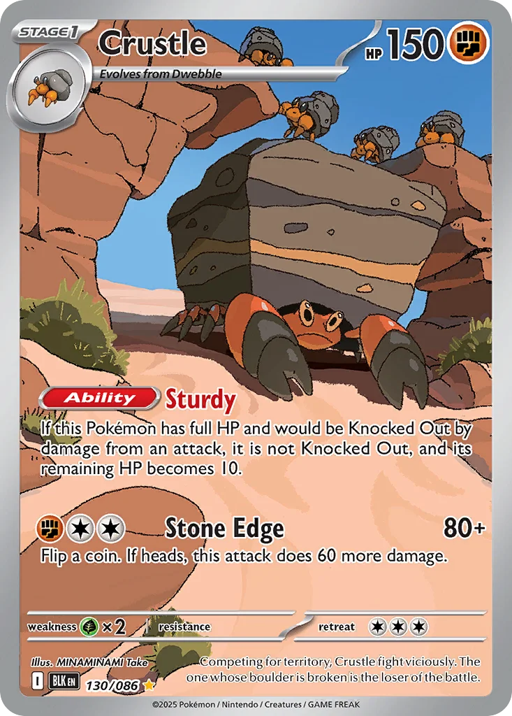 Crustle Pokemon card