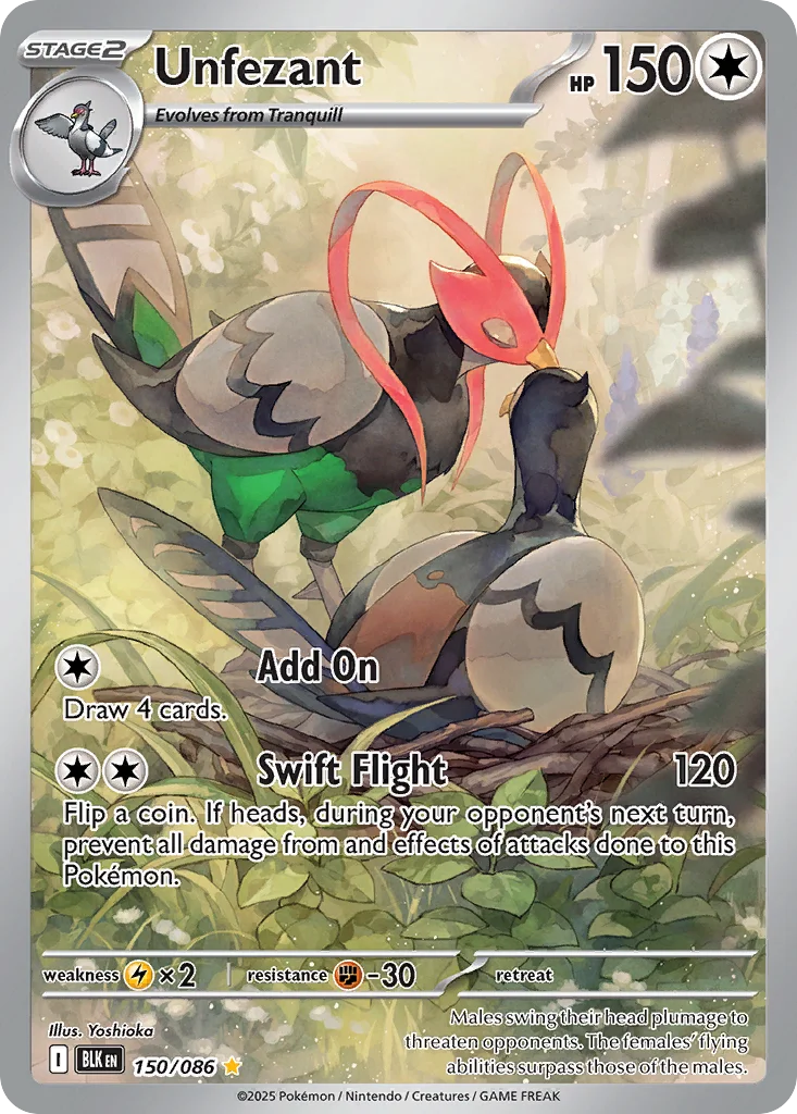 Unfezant Pokemon card