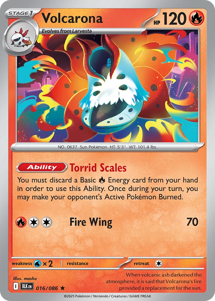 Volcarona Pokemon card