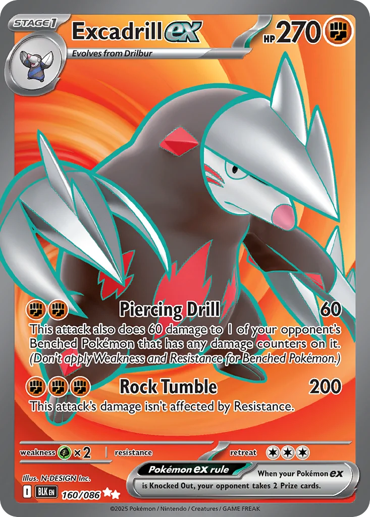 Excadrill ex Pokemon card
