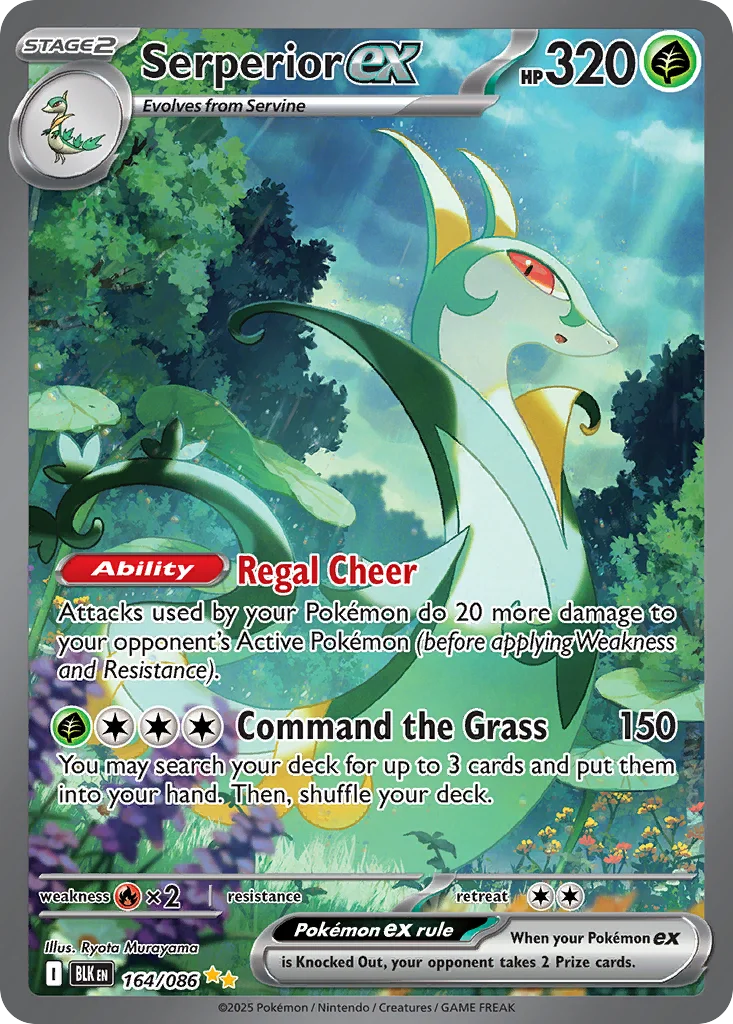 Serperior ex Pokemon card