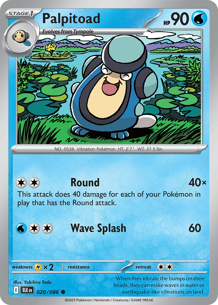 Palpitoad Pokemon card