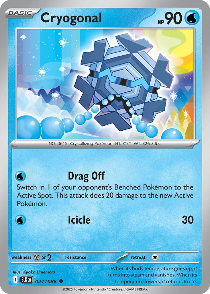 Cryogonal Pokemon card