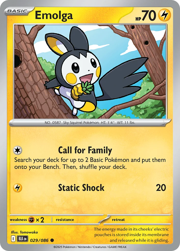 Emolga Pokemon card