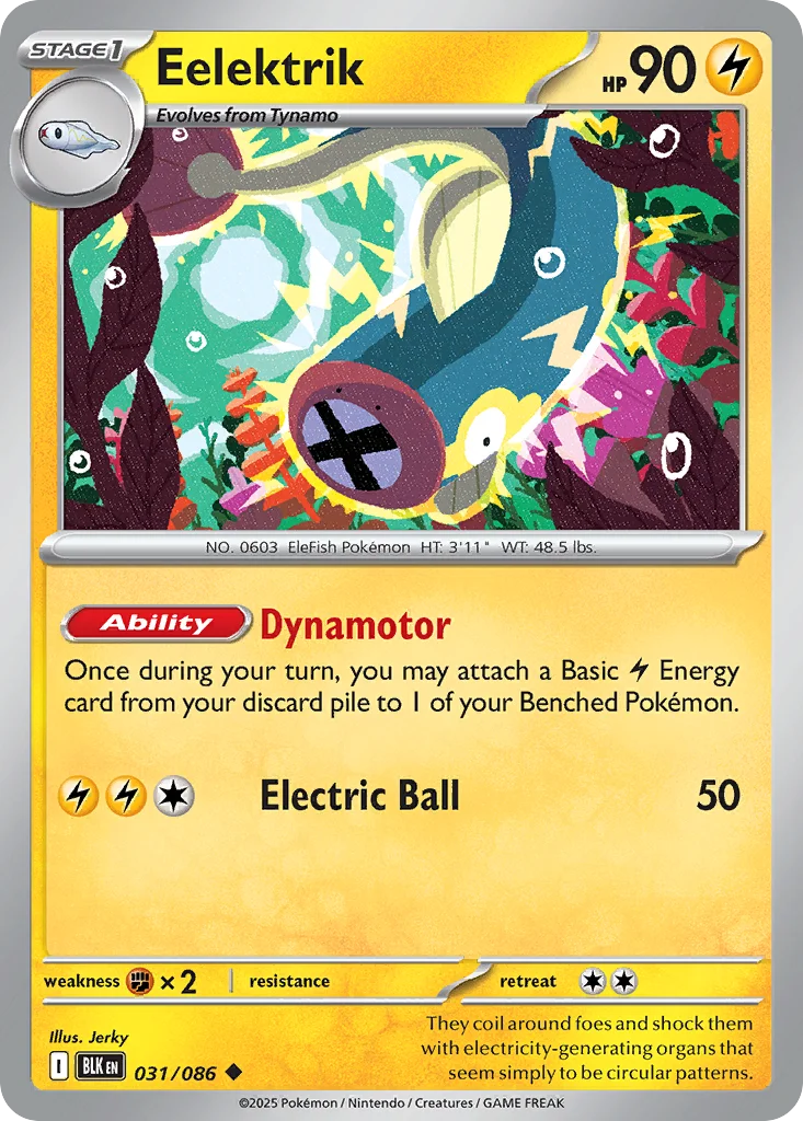 Eelektrik Pokemon card
