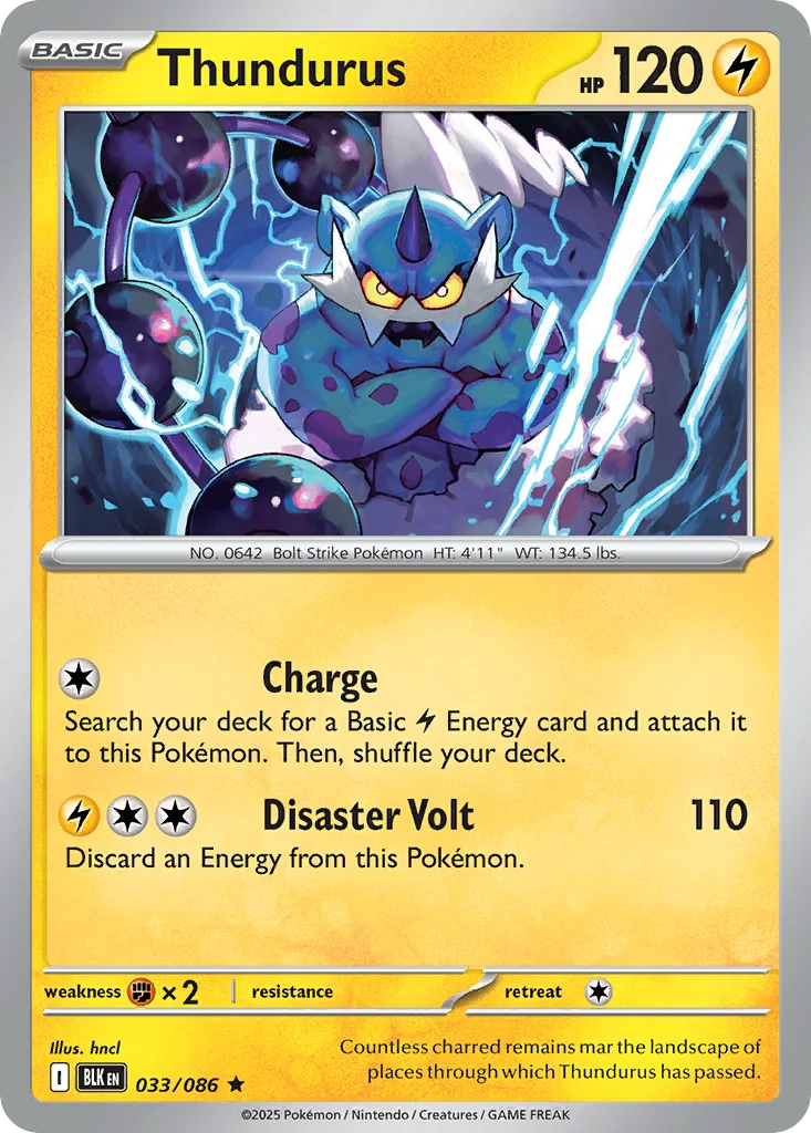 Thundurus Pokemon card