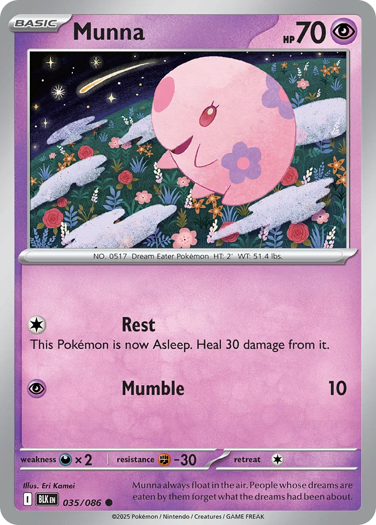 Munna Pokemon card