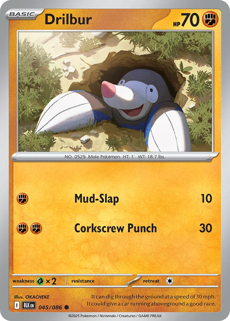 Drilbur Pokemon card