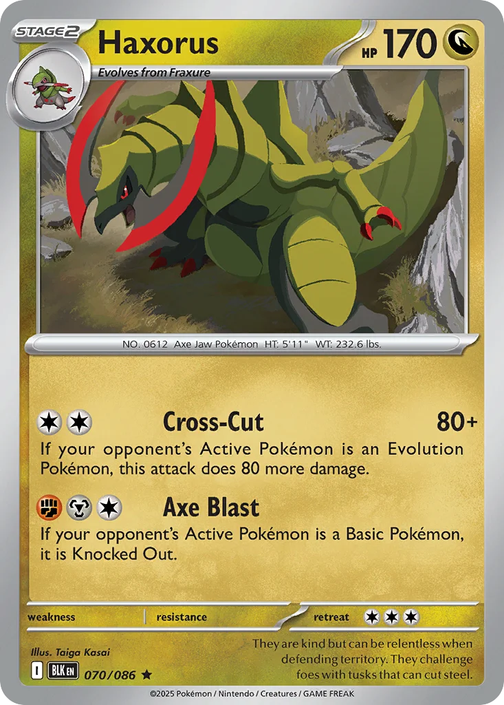 Haxorus Pokemon card