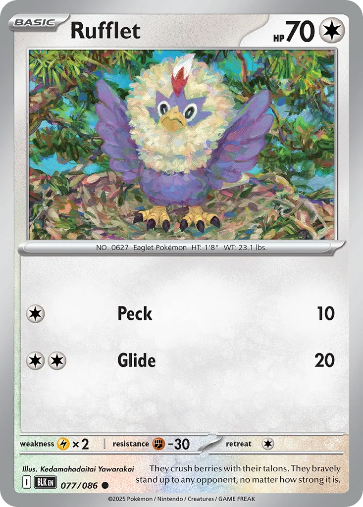 Rufflet Pokemon card