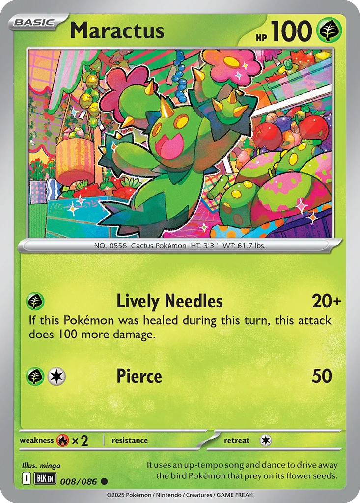 Maractus Pokemon card