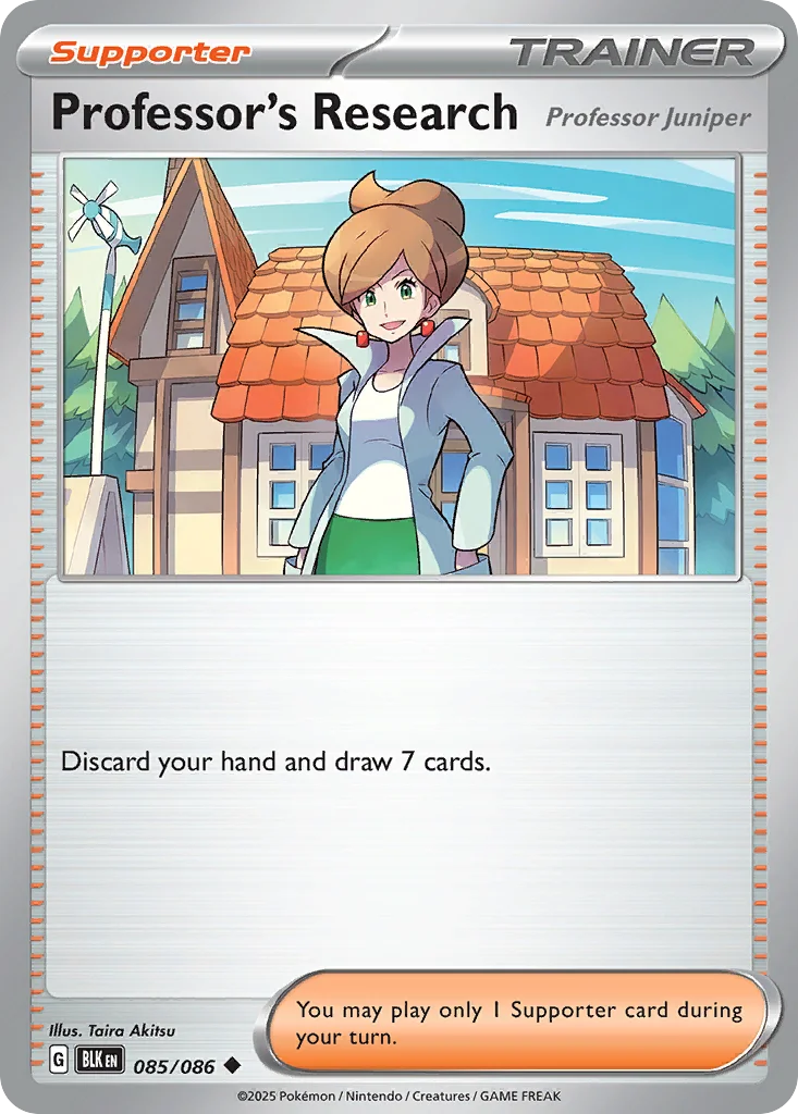 Professor's Research Pokemon card