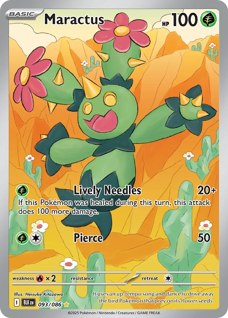 Maractus Pokemon card